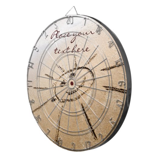 Die Sonne am Strand Dartscheibe (Vorderseite rechts)