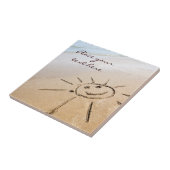 Die Sonne am Strand Fliese (Seite)