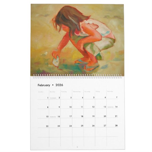 Die Sonne am Strand Kalender (Feb 2026)