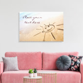 Die Sonne am Strand Leinwanddruck (Insitu (Wohnzimmer))
