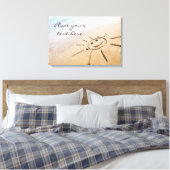 Die Sonne am Strand Leinwanddruck (Insitu (Schlafzimmer))