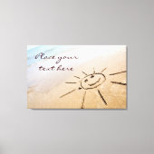 Die Sonne am Strand Leinwanddruck (Vorderseite)