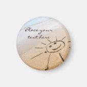 Die Sonne am Strand Magnet (Vorne)