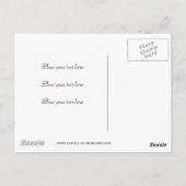 Die Sonne am Strand Postkarte (Rückseite)