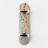 Die Sonne am Strand Skateboard (Vorderseite)