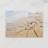 Die Sonne am Strand Visitenkarte (Vorderseite)