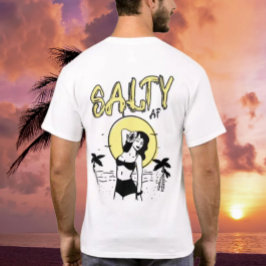 Die Sonne am Strand von Salty AF T-Shirt