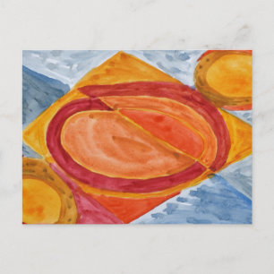 Die Sonne an einem Regentag Postkarte