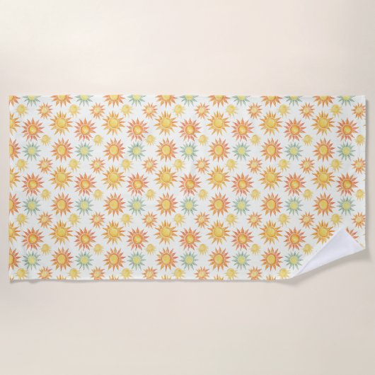 Die Sonne anziehen Strandtuch (Vorderseite)