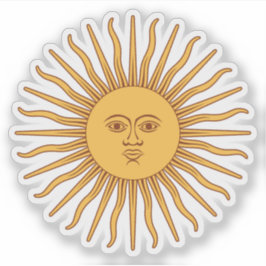 Die Sonne Argentiniens (Sol de Mayo) Aufkleber