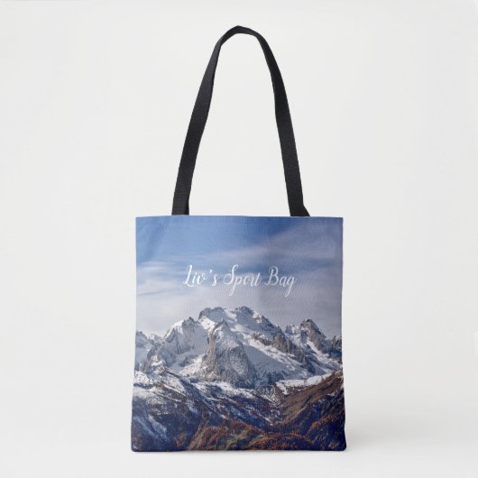 Die Sonne auf den Bergen Tasche (Vorderseite)
