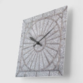Die Sonne auf der Acrylwand Quadratische Wanduhr (Winkel)