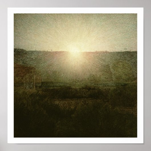 Die Sonne (aufsteigende Sonne) 1904 (Öl auf Leinwa Poster (Vorne)