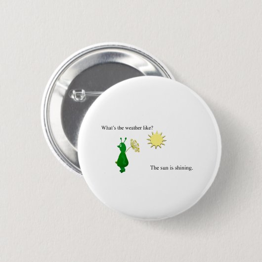 Die Sonne Button (Vorne & Hinten)