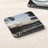 Die Sonne, der aufsteigende Mond über dem Arrowhad Getränkeuntersetzer (Linke Seite)