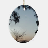 Die Sonne, der aufsteigende Mond über dem Arrowhad Keramik Ornament (Rechts)