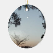 Die Sonne, der aufsteigende Mond über dem Arrowhad Keramik Ornament (Links)