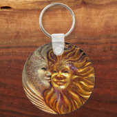 Die Sonne, der Mond, der Kuss Schlüsselanhänger (Vorderseite)