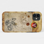 DIE SONNE DER MOND UND BASILISK-PERGAMENT Monogram Case-Mate iPhone Hülle (Rückseite (Horizontal))