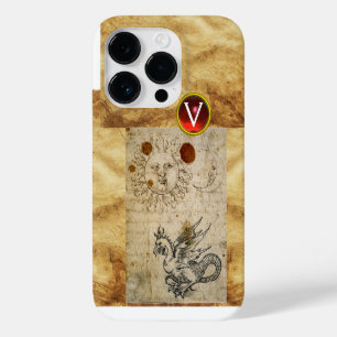 DIE SONNE DER MOND UND BASILISK-PERGAMENT Monogram Case-Mate iPhone Hülle