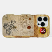 DIE SONNE DER MOND UND BASILISK-PERGAMENT Monogram iPhone Hülle (Rückseite (Horizontal))