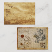 DIE SONNE DES MONDES UND DER BASILISKARTE VISITENKARTE (Vorne/Hinten)