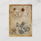 DIE SONNE DES MONDES UND DER BASILISKARTE VISITENKARTE (Rückseite)