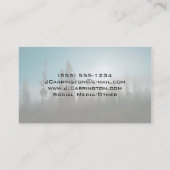 Die Sonne durch den Nebel Visitenkarte (Rückseite)