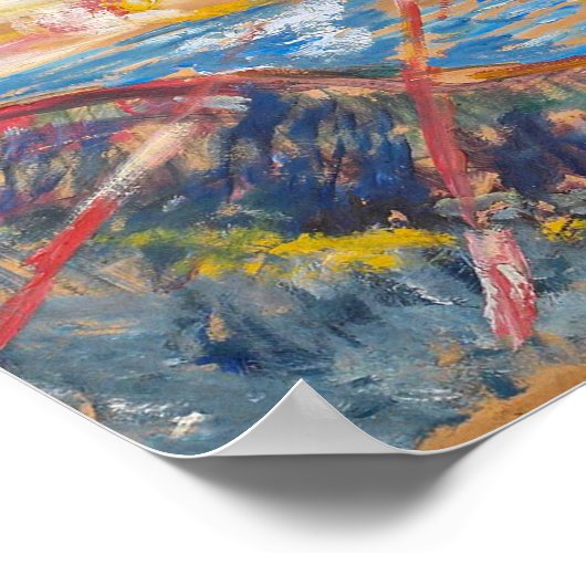 Die Sonne | Edvard Munch | Poster (Ecke)