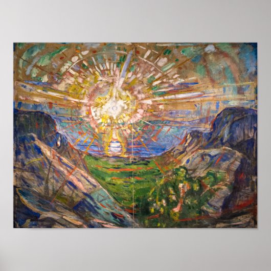 Die Sonne | Edvard Munch | Poster (Vorne)