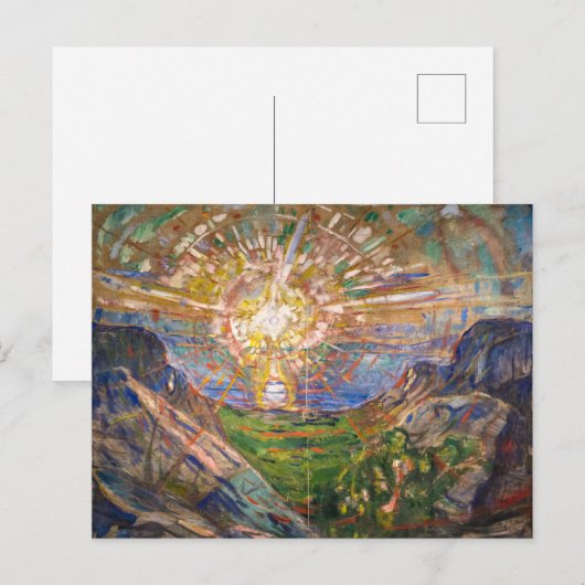 Die Sonne | Edvard Munch | Postkarte (Vorne/Hinten)