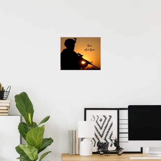 Die Sonne eines schiefen Feuers Poster (Heimbüro)