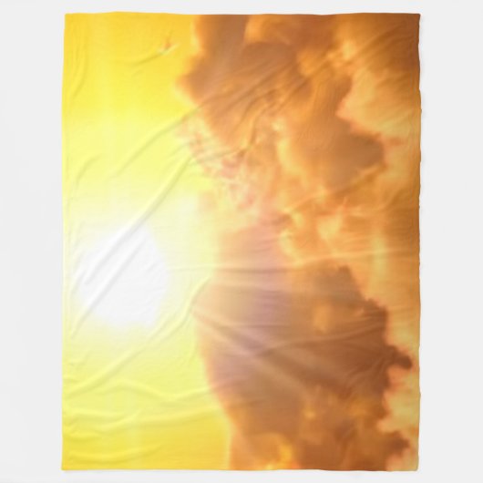 Die SONNE Fleecedecke (Vorderseite)