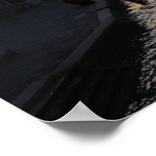 Die Sonne geht nach Venedig Poster (Ecke)