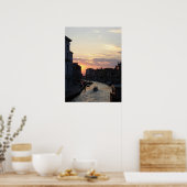 Die Sonne geht nach Venedig Poster (Küche)