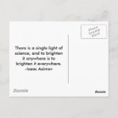 Die Sonne halten Postkarte (Rückseite)