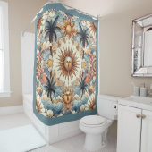 Die Sonne im Paradies Duschvorhang (Beispiel)