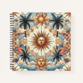 Die Sonne im Paradies Notizblock (Vorderseite)