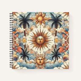 Die Sonne im Paradies Notizblock