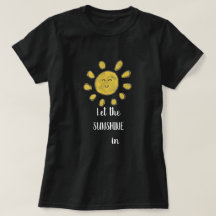 Die Sonne im T - Shirt von Frauen gelassen