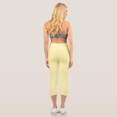 Die Sonne in einer heißen Pause Capri Leggings (Rückseite)