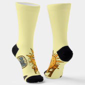 Die Sonne in einer heißen Pause Socken (Gewinkelt)