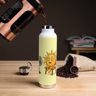 Die Sonne in einer heißen Pause Trinkflasche