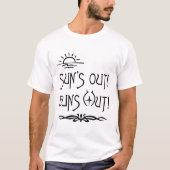 Die Sonne ist aus! Buns aus! - Beach Bum T-Shirt (Vorderseite)