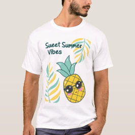 Die Sonne ist draußen, brennt aus, Ananas rauf! T-Shirt