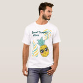 Die Sonne ist draußen, brennt aus, Ananas rauf! T-Shirt (Vorne ganz)