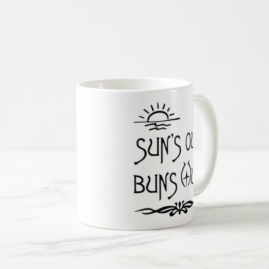Die Sonne ist draußen Kaffeetasse (VorderseiteRechts)