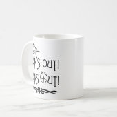 Die Sonne ist draußen Kaffeetasse (Vorderseite Links)