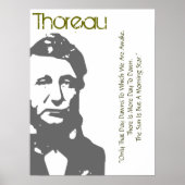 Die Sonne ist ein Thoreau-Poster des Morgensterns Poster (Vorne)