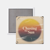 Die Sonne jagen Magnet (Vorderseite/Rückseite)